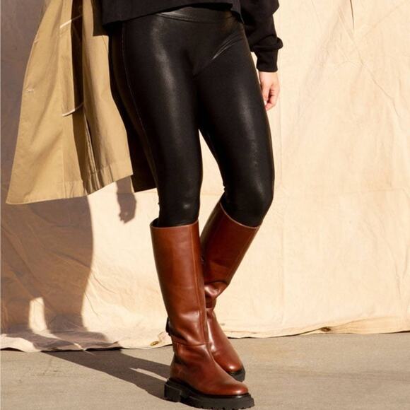 Seychelles Meet Me Halfway Tall Boots Leather Platform Round Toe Brown Size 6.5
